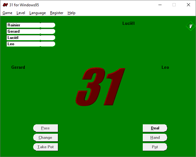Game 31 for Windows screenshot
