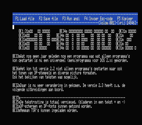 Tool Ansi-Editor screenshot
