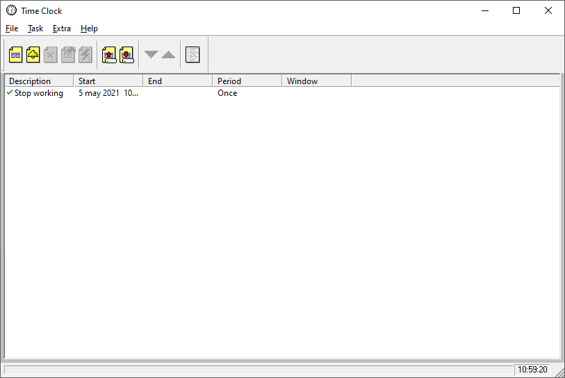 Tool Time Clock screenshot