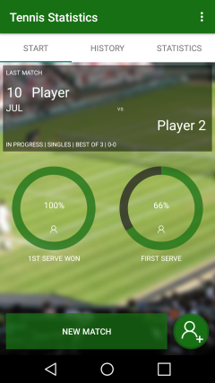 Tool Tennis Statistics screenshot